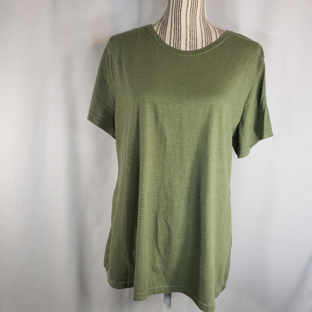 Time and Tru NWOT Olive Tee Top Size XXLarge
